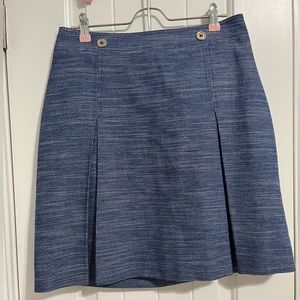 Size 10 Tommy Hilfiger blue and white pleated a line skirt